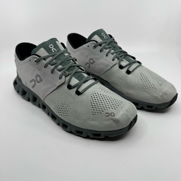 On Running Mens Cloud X2 Color Glacier/Olive Color 10. iCloud - Picture 2 of 11